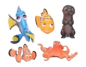 5pc Finding DORY Nemo Marlin Hank Otter Playset 5 Figure Cake Topper Toy Set - Picture 1 of 2