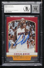 2012-13 Panini Chris Bosh #32 BAS Certified BGS Encased Auto HOF