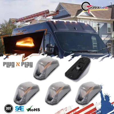 Cab Roof Marker Lights for 2014-23 Ram ProMaster 1500 2500 3500 Top Running Lamp - Image 1 of 4