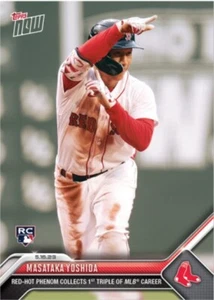 Masataka Yoshida - 2023 Topps Now #303 Rookie Hits 1. Triple der Karriere - Bild 1 von 2