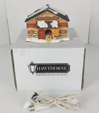 Hawthorne Lighted Christmas Village Hummel "Tending the Geese"  Orig Box #827083