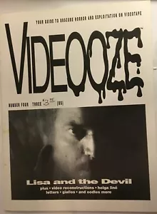 VIDEOOZE #4 Vintage Horror Movie Fanzine from 1992 Helga Line - Picture 1 of 6