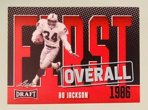 BO JACKSON 2023 Leaf Draft First Overall #6 RED Los Angeles Raiders Auburn