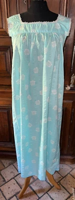 Chemise de nuit vintage faite par couturière , fil de coton taille 36/38 - Photo 1/4