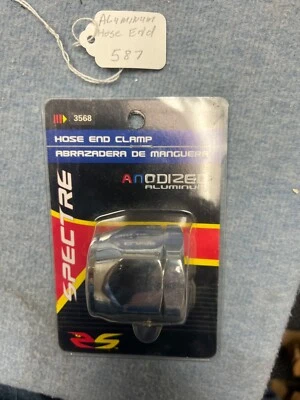 Spectre Anodized Aluminum Hose End Clamp Magnaclamp Chrome Fitting 1 Inch - Image 1 of 3