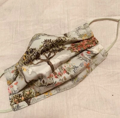 Unicorns In Forest Face mask Multi cotton hand made Sweet Gift Idea NWT - Image 1 of 2