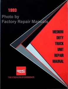 1993 Chevy Kodiak GMC Topkick B7 Bus P6 Unit Repair Component Overhaul Manual - Foto 1 di 3