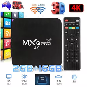 WIFI TV Box 4K HD Android 2GB+16GB Quad Core Smart Media Player Full Kit - Picture 1 of 12