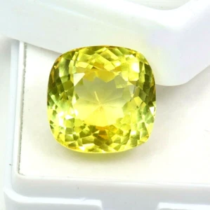 Natürlicher gelber Ceylon-Saphir 8,70 ct Kissenschliff zertifiziert loser Edelstein - Bild 1 von 7
