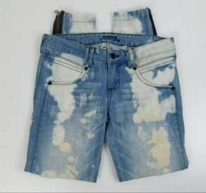  Bebe Premium Denim Womens Distressed Skinny Jeans Size 29 - Picture 1 of 11