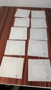 10 Vintage Apple Computer White Stickers NICE 1999 - Picture 1 of 2