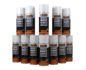 12 x Rostio Epoxy EP Primer Rust Protection Rust Converter Spray Set of 12  - Picture 1 of 1