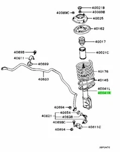 Strut, FR Susp, RH For: Mitsubishi Lancer Evo 5 6 CP9A - Picture 1 of 1