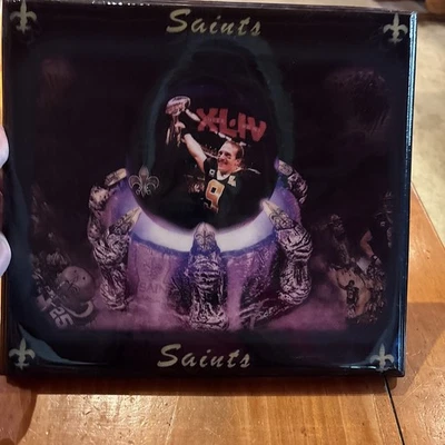 New Orleans Saints Superbowl XLIV  2010 Wood plaque Angola Drew Brees NFL 12x12 - Image 1 of 4