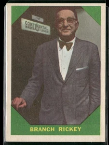 1960 Fleer Baseball Greats #55 Branch Rickey EX/EX-MT - Picture 1 of 2