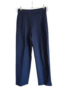 Oscar de La Renta Navy Virgin Wool Dress Trousers BNWT RRP £1,170 - Picture 1 of 7