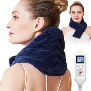 Electric Neck Heating Pad for Pain Relief, 30s Heating Heated Neck Wrap Warme... - Picture 1 of 8
