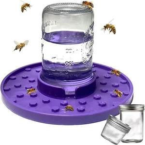 Bee Watering Feeder Station with 2Pcs Bottles Bee Insect Drinking Station - Picture 1 of 21