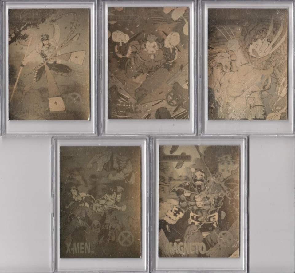 1992 Marvel X-MEN Impel Hologram Card Set XH1-XH5 WOLVERINE CABLE GAMBIT MAGNETO - Image 1 of 1