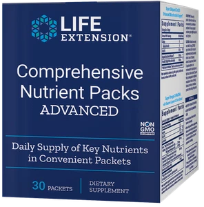 Life Extension Comprehensive Advanced Nutrients 30 Pouches Box - Picture 1 of 4