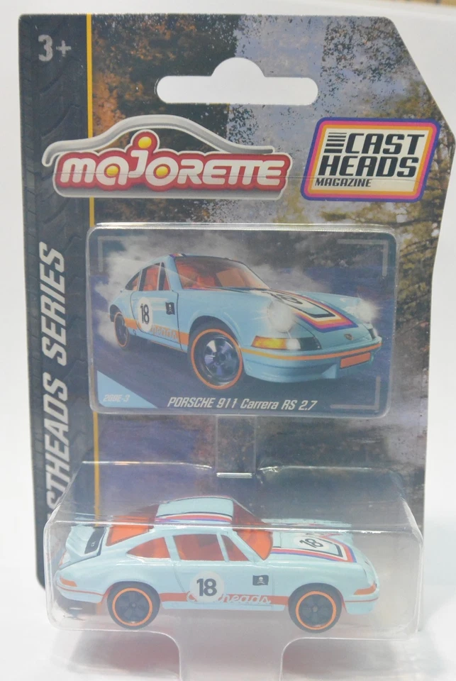 Majorette Casthead Series Diecast car Porsche 911 Carrera RS 2.7 - Image 1 of 1