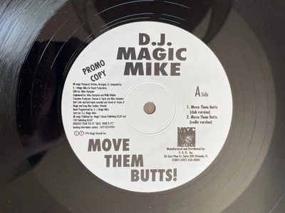 DJ Magic Mike - Move Them Butts vinyl EP VG 1994 Magic Records 9516 Promo - Image 1 of 4