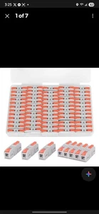 60PCS Lever Wire Connectors, Mini Quick Connectors Push-in, 1 in 1 Out - Picture 1 of 2