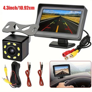 4.3" Backup Camera Monitor HD Car Rear View Reverse Night Vision Parking Kit - Picture 1 of 11
