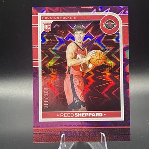 Reed Sheppard #233 Purple Explosion 36/110 2024-25 Panini NBA Hoops - Bild 1 von 3