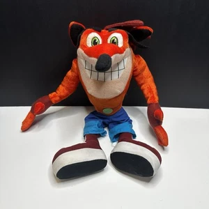 Juguete de peluche vintage PS1 Videojuego Crash Bandicoot animal de peluche 10" - Imagen 1 de 6