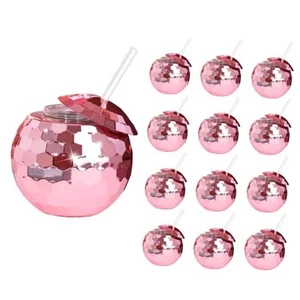 12 PCS Disco Ball Cups, 20Oz Disco Party Cups with Lid and Reusable Straw - Picture 1 of 7