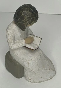 Demdaco Willow Tree 2003 "Wisdom" Girl Sitting with Book Reading Susan Lordi - Picture 1 of 9