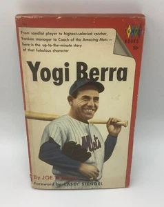 Yogi Berra by Joe Trimble -1965 MLB Paperback Book - New York Mets / Yankees - Foto 1 di 5