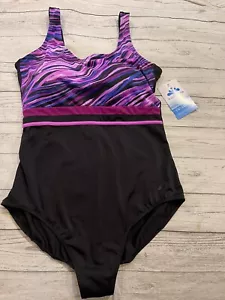 Nuevo Traje de baño parall Mujer Plus 20 Una pieza Deportes Traje de baño Traje de baño Negro Multi - Imagen 1 de 11