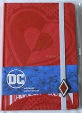 Harley Quinn Red Hardcover Writing Journal Notebook DC Officially Licensed