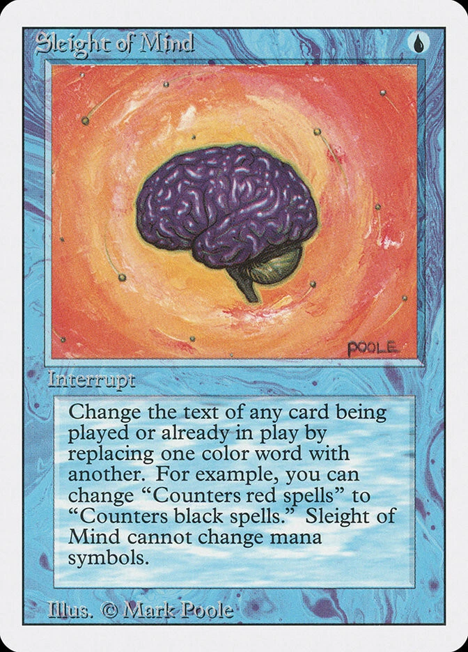 MTG Sleight of Mind  - 3rd Edition / Revised #81 - Image 1 of 1