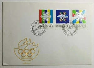1983 FDC Liechtenstein Winter Olympic Games - Sarajevo 1984 - Sc 772-4 - Picture 1 of 2