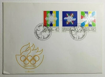 1983 FDC Liechtenstein Winter Olympic Games - Sarajevo 1984 - Sc 772-4 - Image 1 of 2