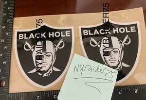 Oakland Raiders Custom Black Hole Football Helmet Decals Full Size 20mil 3M - Picture 1 of 7