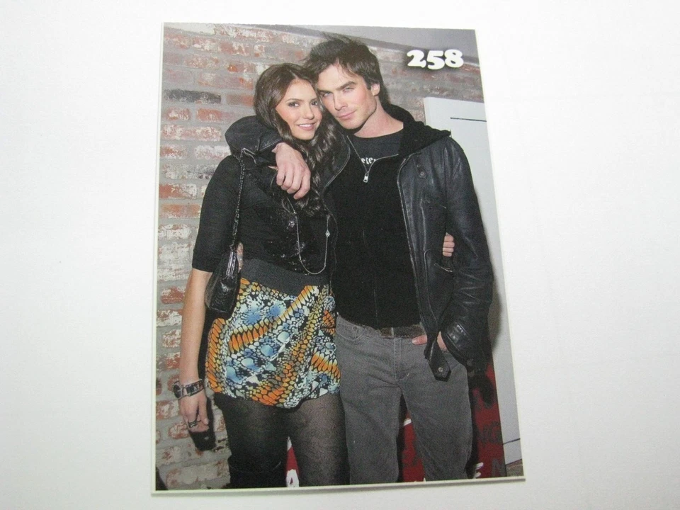 The Vampire Diaries Nina Dobrev Ian Somerhalder 258 West Authentic Promo Card P2 - Image 1 of 2