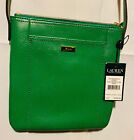Ralph Lauren Leather 431586898012 Lowell Flat Xbody CXB  Fern Green New With Tag
