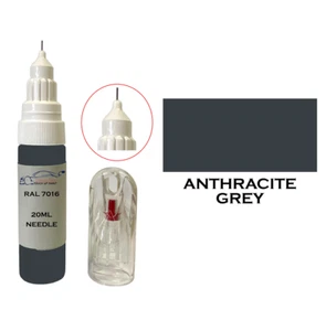 RAL 7016 Anthracite grey GLOSS TOUCH UP PAINT BRUSH PEN WOOD SCRATCH UPC PVC - Picture 1 of 6