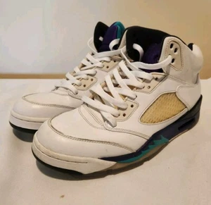 Nike Jordan 5 Retro Grape 2013 White Men Size 9 136027 - Picture 1 of 7