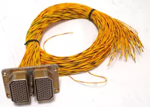ITT CAÑÓN 7806 DPX2-579-57S-33B-0201 57x2 CONECTOR ARINC CON CABLES - Imagen 1 de 12