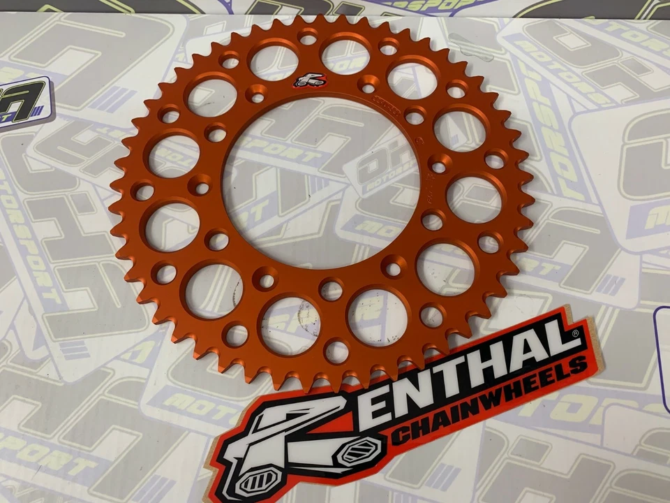 NUEVO Piñón trasero Renthal para KTM 450 SMR 450SMR 2008-2014 - NARANJA 52T 52 dientes Foto 1 de 1