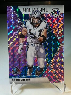 2020 Panini Mosaic NFL  Kevin Greene HALL OF FAME Purple Mosaic Prizm  08 /49 - Image 1 of 4