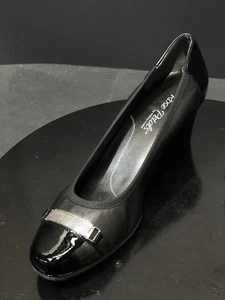 Zapatos de salón Rose Petals by Walking Cradles para mujer Branson negros napa talla EE. UU. 8,5 M - Imagen 1 de 9