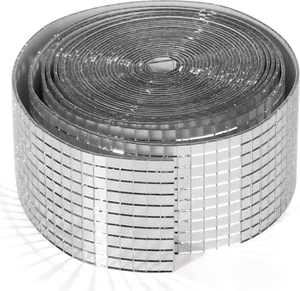 10000 PCS Mini Disco Tiles, 1 Roll 5 X 5 Mm Self-Adhesive Disco Ball Tiles, Glas - Picture 1 of 12