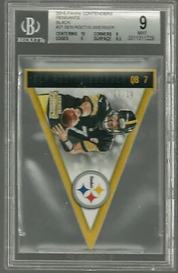 2015 Panini Contenders Pennants Ben Roethlisberger 10/10 BGS 9 9.5 10 POP 1 - Picture 1 of 1