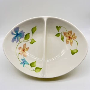 MCM Iroquois Informal Oval Divided Vegetable Bowl Sleepy Hollow by Ben Seibel - Imagen 1 de 14